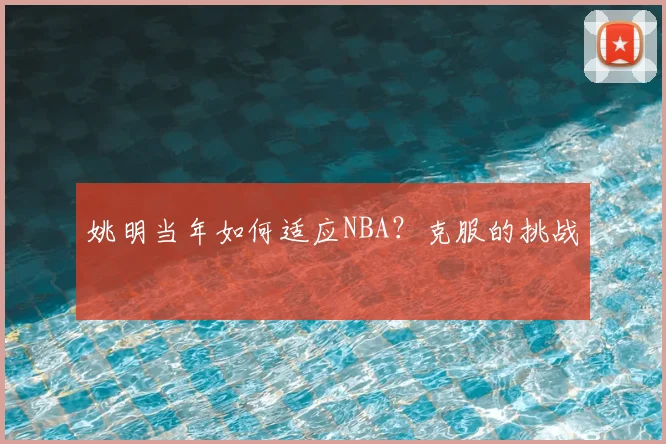 姚明当年如何适应NBA？克服的挑战